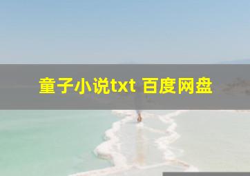 童子小说txt 百度网盘